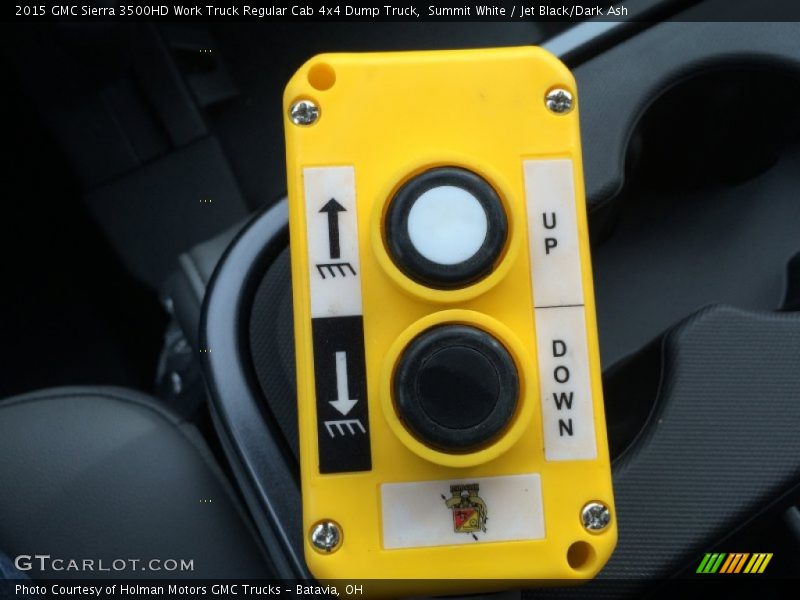 Summit White / Jet Black/Dark Ash 2015 GMC Sierra 3500HD Work Truck Regular Cab 4x4 Dump Truck