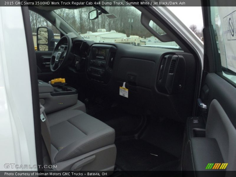 Summit White / Jet Black/Dark Ash 2015 GMC Sierra 3500HD Work Truck Regular Cab 4x4 Dump Truck