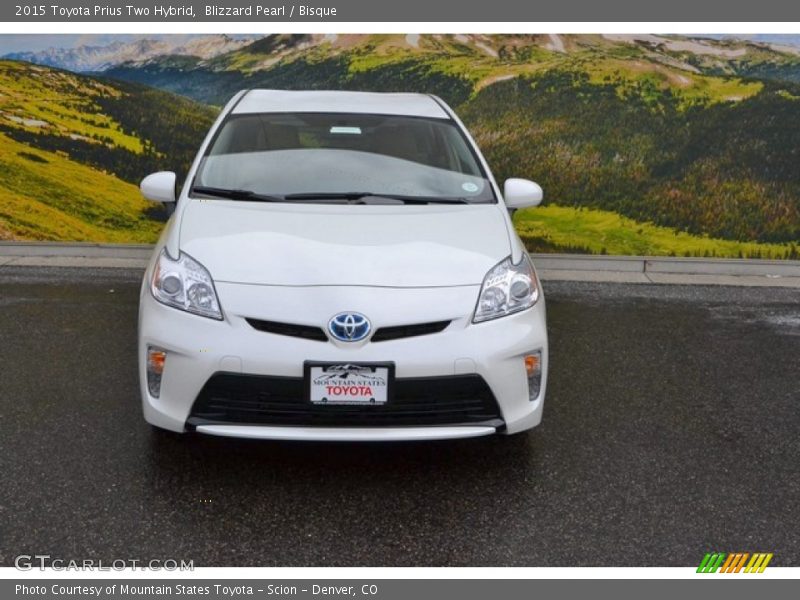 Blizzard Pearl / Bisque 2015 Toyota Prius Two Hybrid