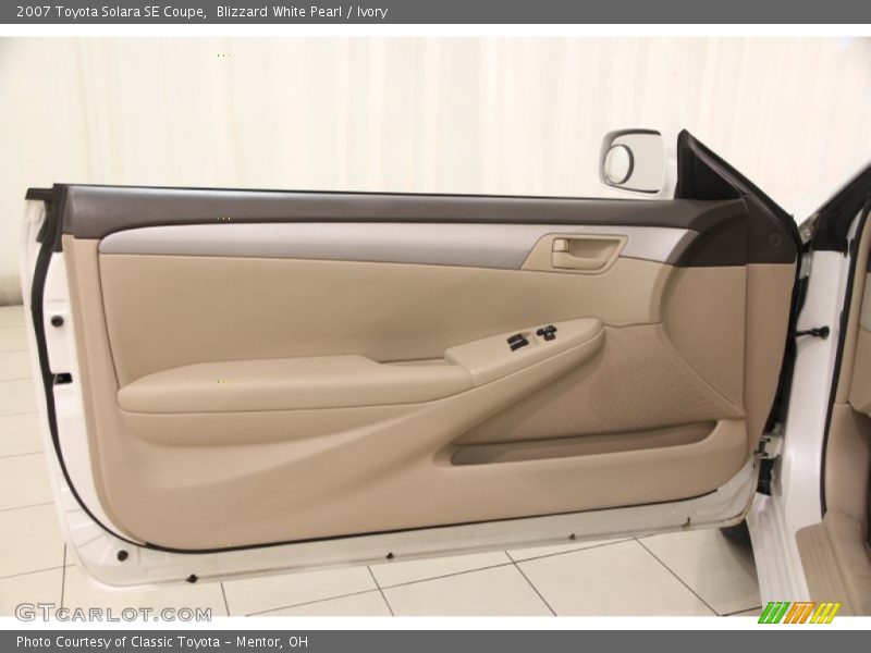 Blizzard White Pearl / Ivory 2007 Toyota Solara SE Coupe