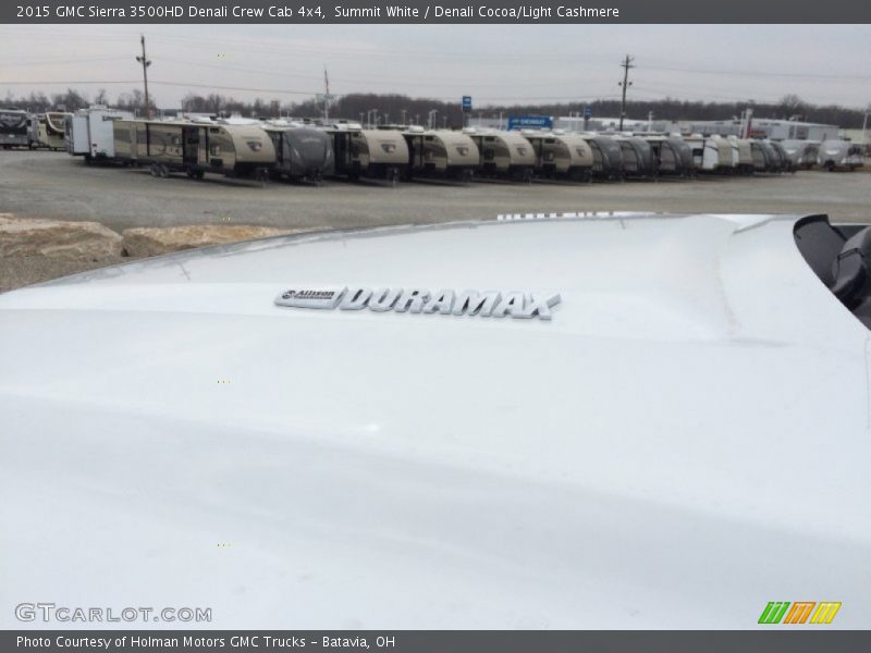 Summit White / Denali Cocoa/Light Cashmere 2015 GMC Sierra 3500HD Denali Crew Cab 4x4