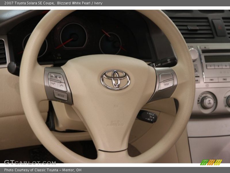 Blizzard White Pearl / Ivory 2007 Toyota Solara SE Coupe
