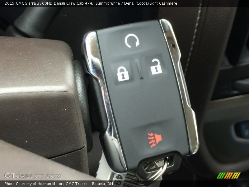 Summit White / Denali Cocoa/Light Cashmere 2015 GMC Sierra 3500HD Denali Crew Cab 4x4
