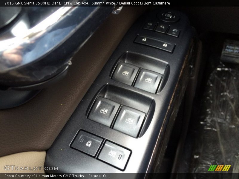Summit White / Denali Cocoa/Light Cashmere 2015 GMC Sierra 3500HD Denali Crew Cab 4x4