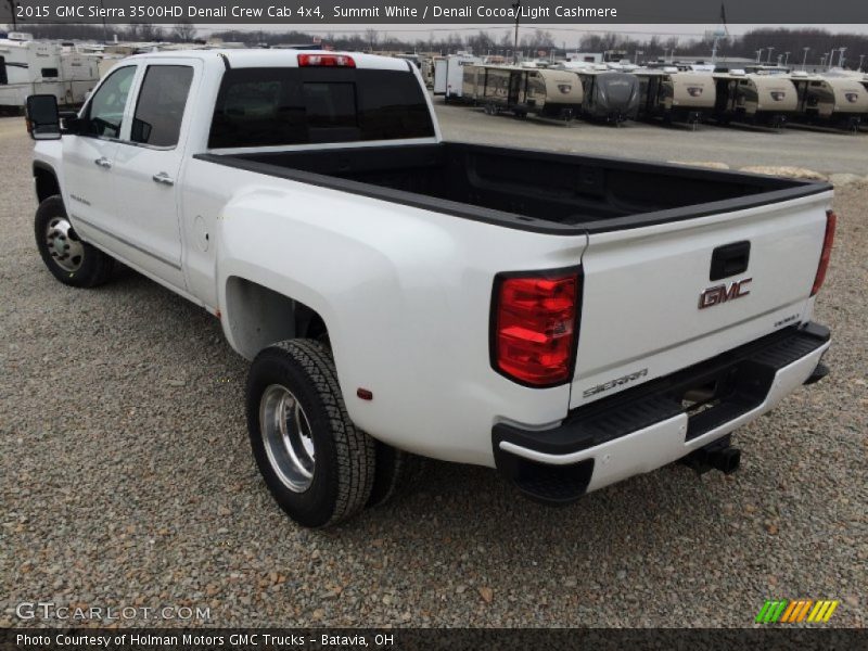 Summit White / Denali Cocoa/Light Cashmere 2015 GMC Sierra 3500HD Denali Crew Cab 4x4