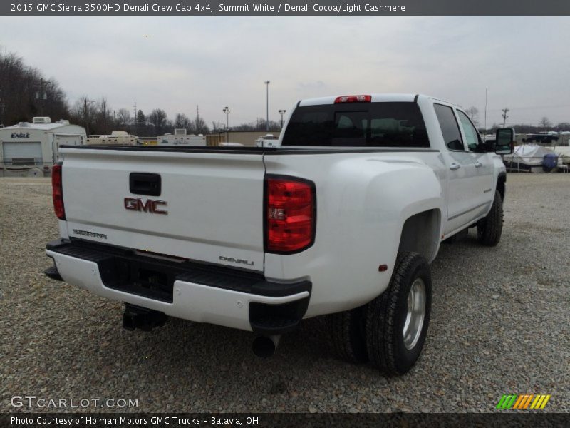 Summit White / Denali Cocoa/Light Cashmere 2015 GMC Sierra 3500HD Denali Crew Cab 4x4