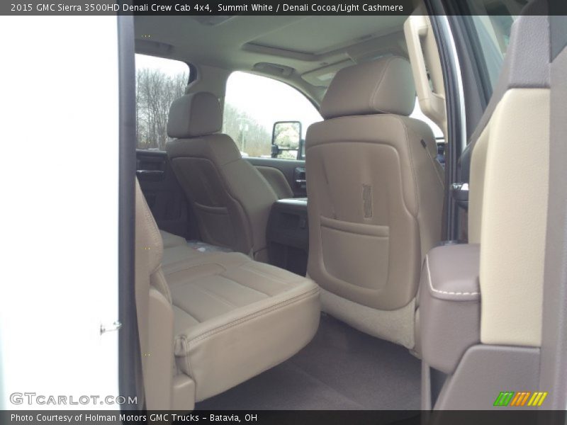 Summit White / Denali Cocoa/Light Cashmere 2015 GMC Sierra 3500HD Denali Crew Cab 4x4