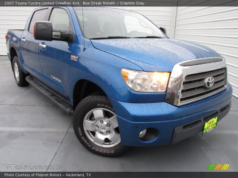 Blue Streak Metallic / Graphite Gray 2007 Toyota Tundra Limited CrewMax 4x4