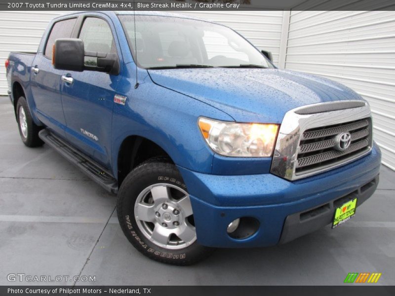 Blue Streak Metallic / Graphite Gray 2007 Toyota Tundra Limited CrewMax 4x4