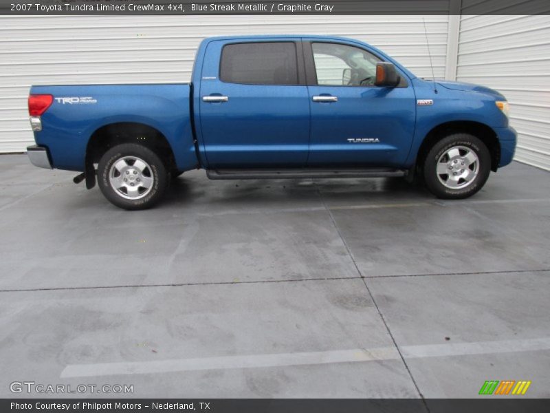 Blue Streak Metallic / Graphite Gray 2007 Toyota Tundra Limited CrewMax 4x4
