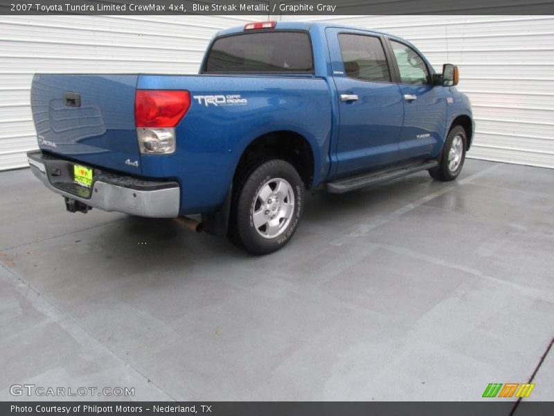 Blue Streak Metallic / Graphite Gray 2007 Toyota Tundra Limited CrewMax 4x4