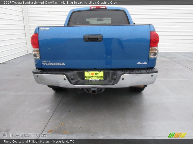 Blue Streak Metallic / Graphite Gray 2007 Toyota Tundra Limited CrewMax 4x4