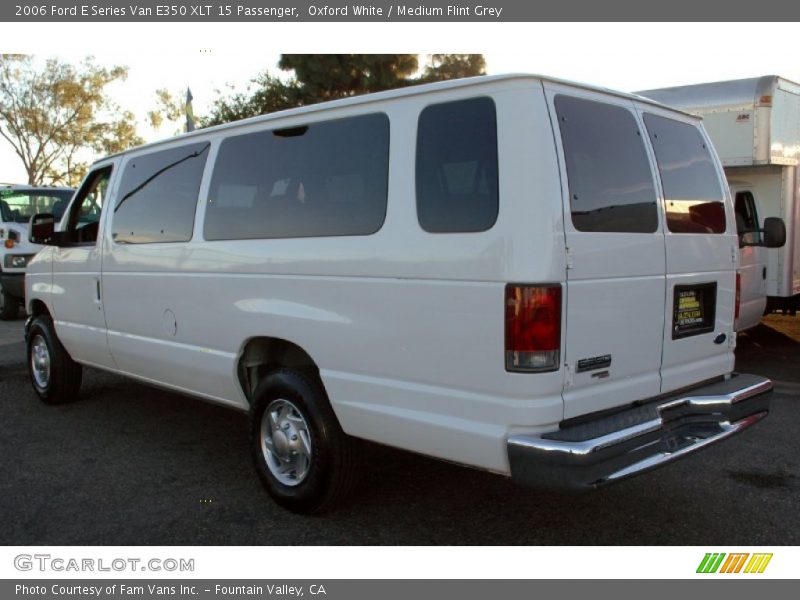 Oxford White / Medium Flint Grey 2006 Ford E Series Van E350 XLT 15 Passenger