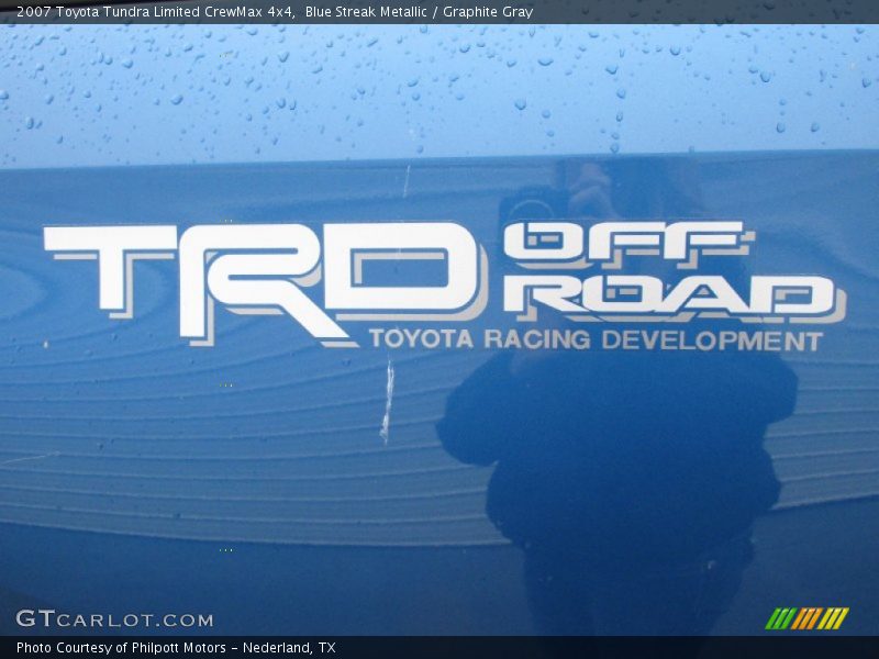 Blue Streak Metallic / Graphite Gray 2007 Toyota Tundra Limited CrewMax 4x4