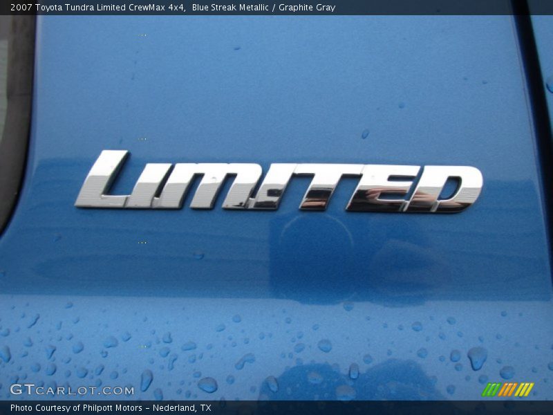 Blue Streak Metallic / Graphite Gray 2007 Toyota Tundra Limited CrewMax 4x4