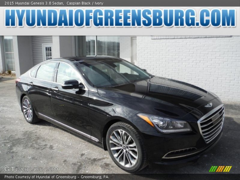 Caspian Black / Ivory 2015 Hyundai Genesis 3.8 Sedan