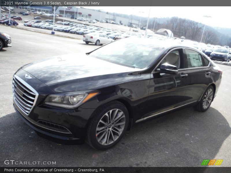 Caspian Black / Ivory 2015 Hyundai Genesis 3.8 Sedan