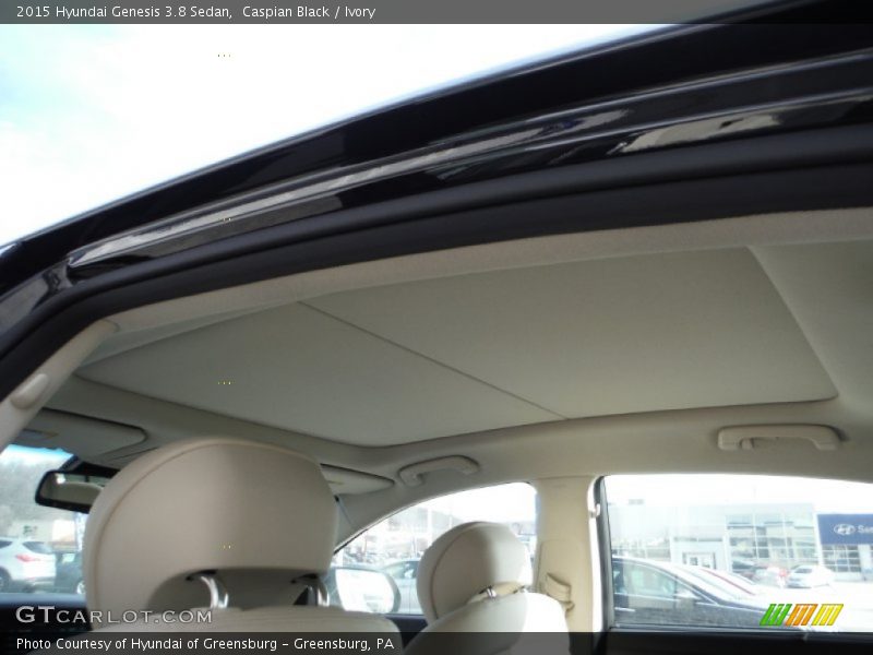 Caspian Black / Ivory 2015 Hyundai Genesis 3.8 Sedan