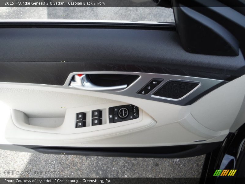 Caspian Black / Ivory 2015 Hyundai Genesis 3.8 Sedan