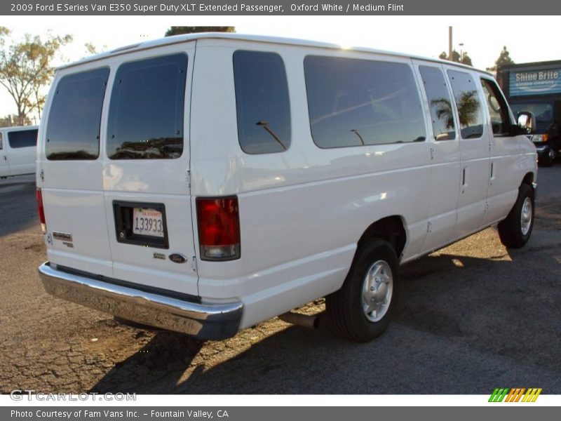 Oxford White / Medium Flint 2009 Ford E Series Van E350 Super Duty XLT Extended Passenger