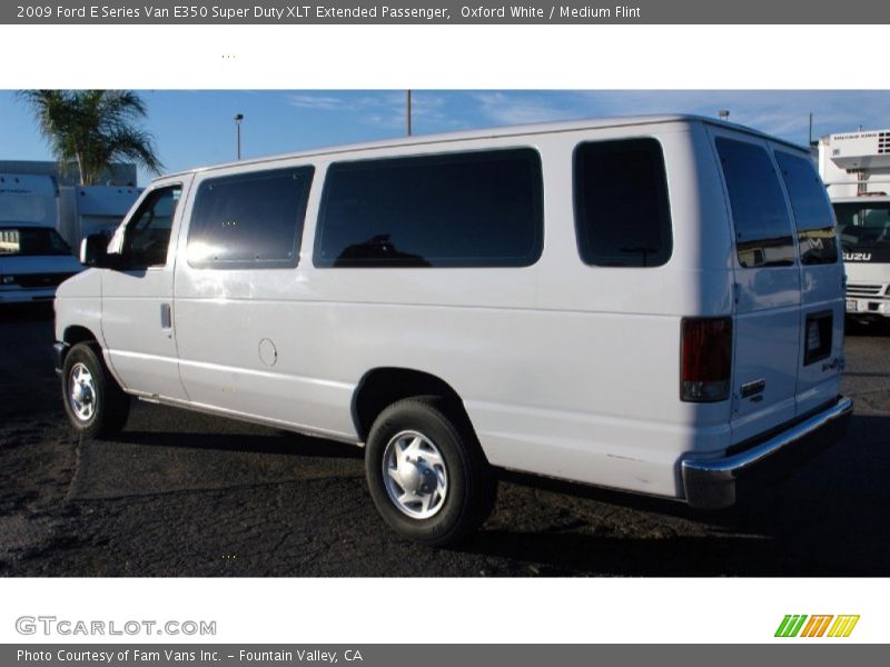 Oxford White / Medium Flint 2009 Ford E Series Van E350 Super Duty XLT Extended Passenger