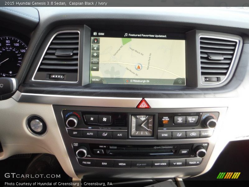 Caspian Black / Ivory 2015 Hyundai Genesis 3.8 Sedan