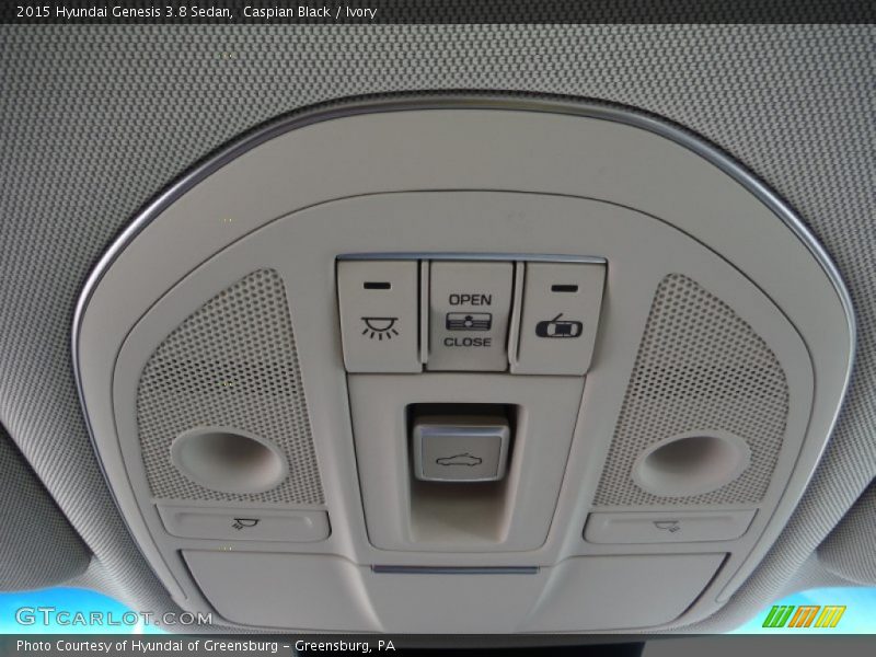 Caspian Black / Ivory 2015 Hyundai Genesis 3.8 Sedan