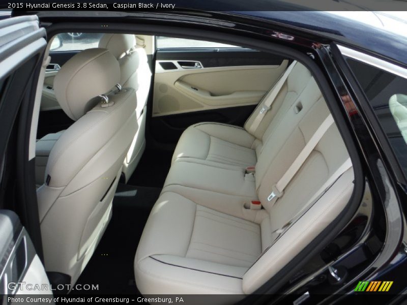 Caspian Black / Ivory 2015 Hyundai Genesis 3.8 Sedan