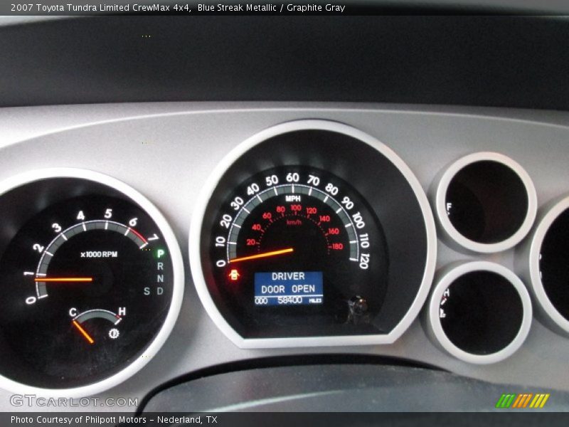 Blue Streak Metallic / Graphite Gray 2007 Toyota Tundra Limited CrewMax 4x4