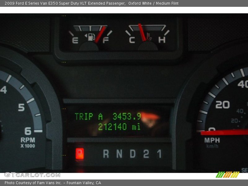 Oxford White / Medium Flint 2009 Ford E Series Van E350 Super Duty XLT Extended Passenger