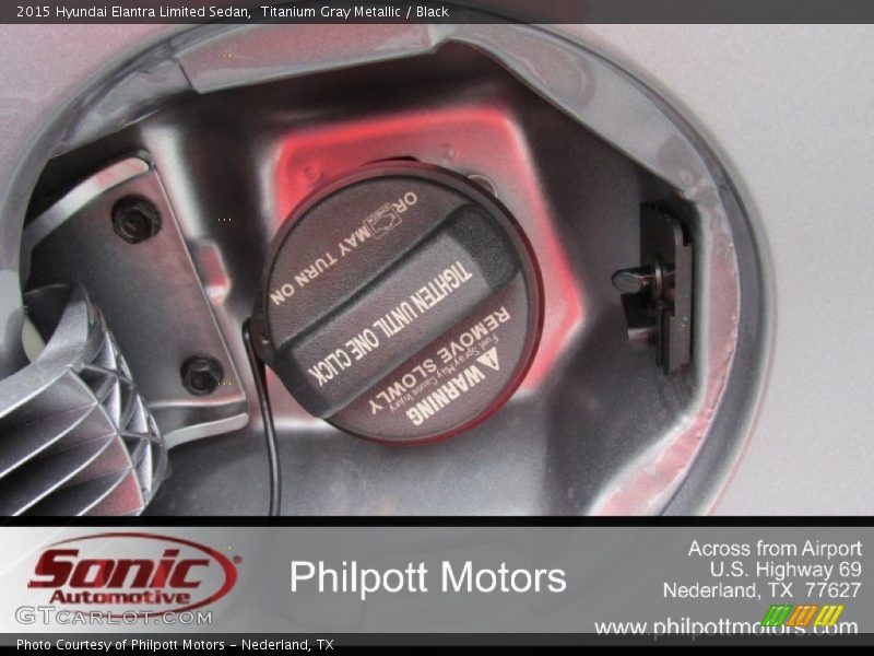 Titanium Gray Metallic / Black 2015 Hyundai Elantra Limited Sedan