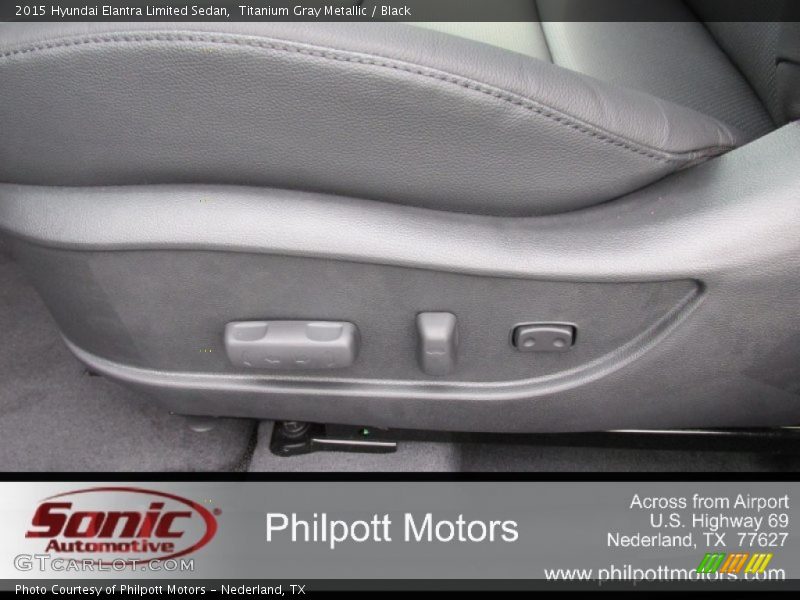Titanium Gray Metallic / Black 2015 Hyundai Elantra Limited Sedan