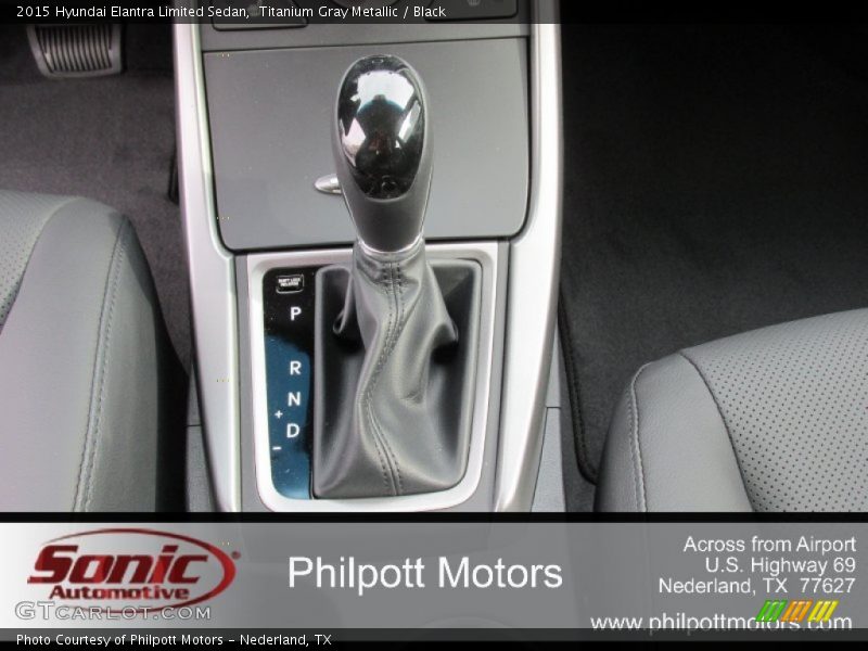 Titanium Gray Metallic / Black 2015 Hyundai Elantra Limited Sedan