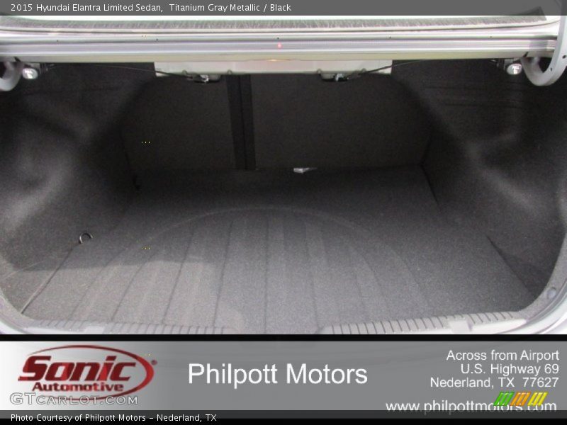 Titanium Gray Metallic / Black 2015 Hyundai Elantra Limited Sedan
