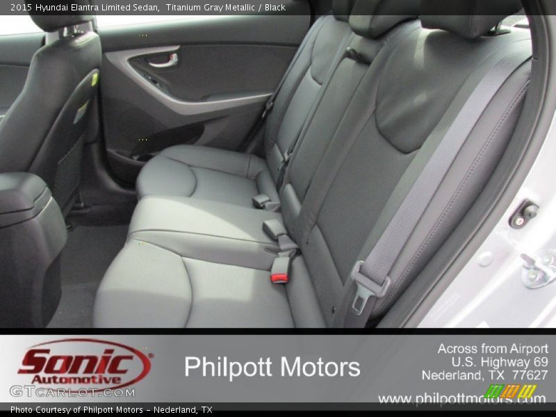 Titanium Gray Metallic / Black 2015 Hyundai Elantra Limited Sedan