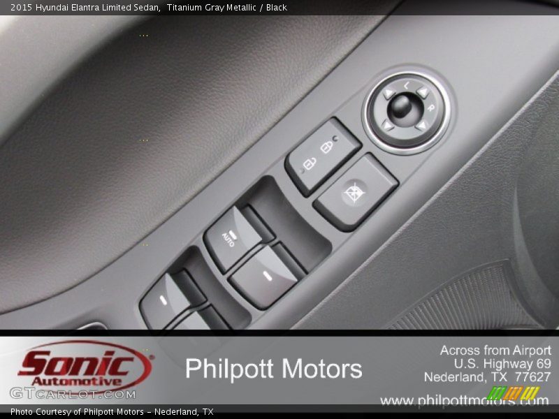 Titanium Gray Metallic / Black 2015 Hyundai Elantra Limited Sedan