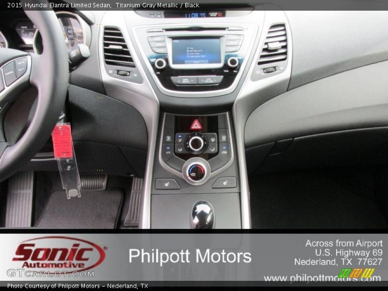 Titanium Gray Metallic / Black 2015 Hyundai Elantra Limited Sedan
