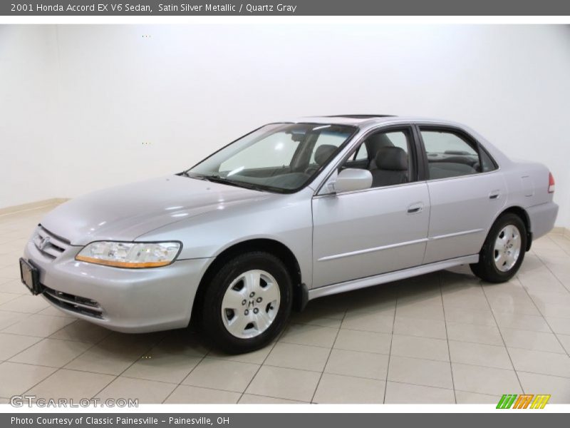 Satin Silver Metallic / Quartz Gray 2001 Honda Accord EX V6 Sedan