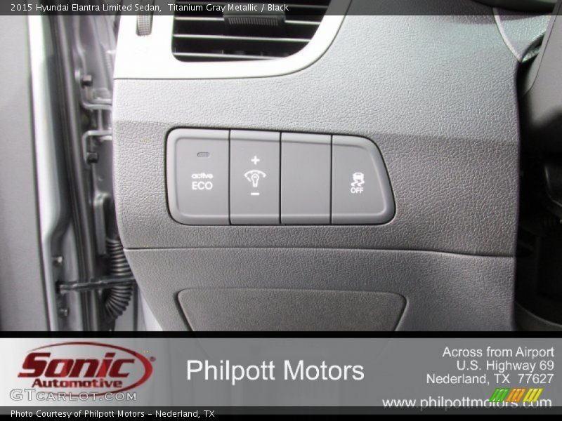 Titanium Gray Metallic / Black 2015 Hyundai Elantra Limited Sedan