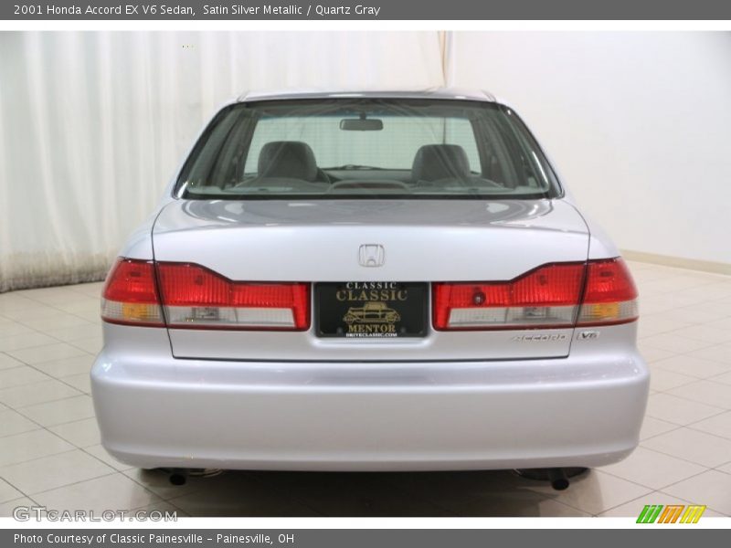 Satin Silver Metallic / Quartz Gray 2001 Honda Accord EX V6 Sedan