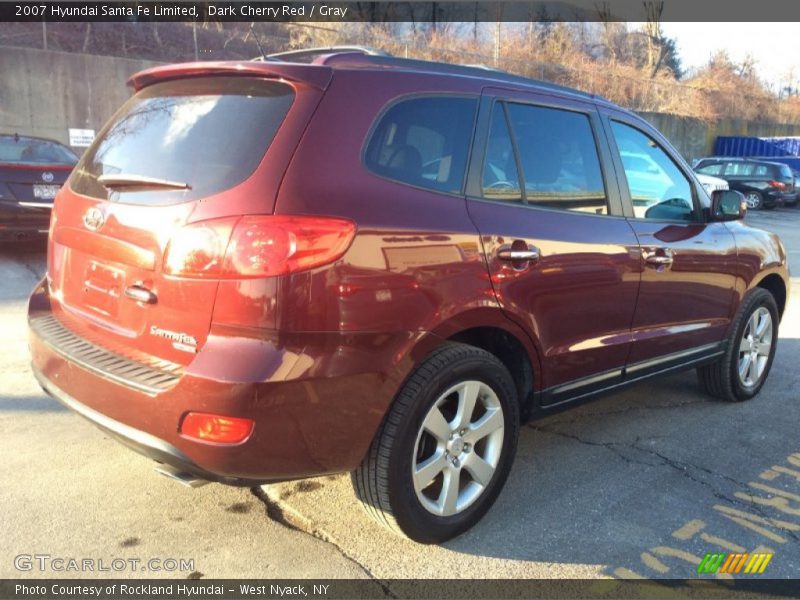 Dark Cherry Red / Gray 2007 Hyundai Santa Fe Limited