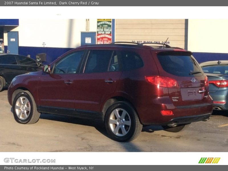 Dark Cherry Red / Gray 2007 Hyundai Santa Fe Limited