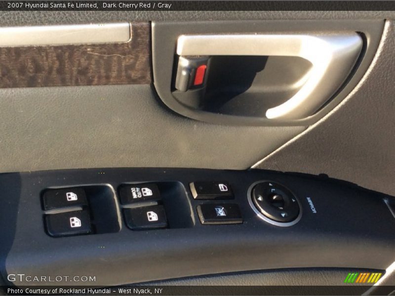 Dark Cherry Red / Gray 2007 Hyundai Santa Fe Limited