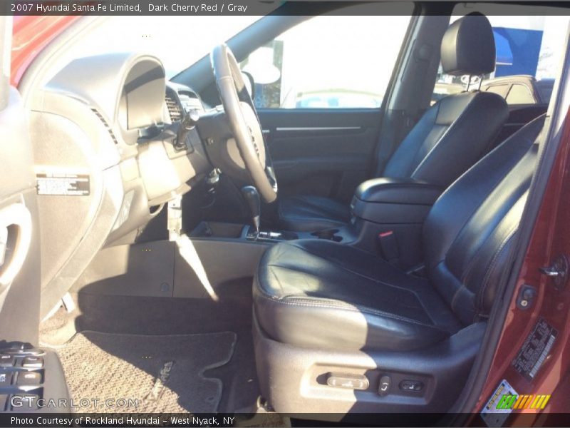 Dark Cherry Red / Gray 2007 Hyundai Santa Fe Limited