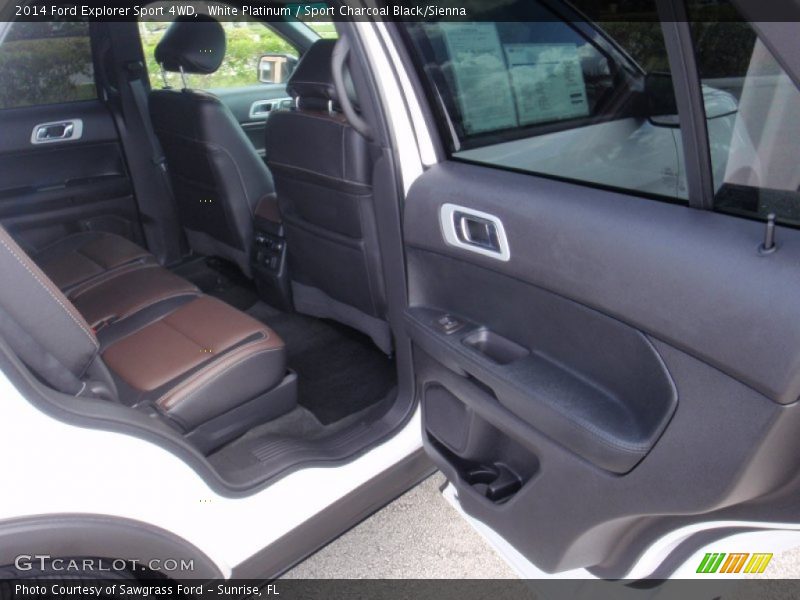 White Platinum / Sport Charcoal Black/Sienna 2014 Ford Explorer Sport 4WD