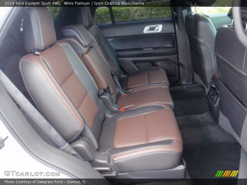 White Platinum / Sport Charcoal Black/Sienna 2014 Ford Explorer Sport 4WD