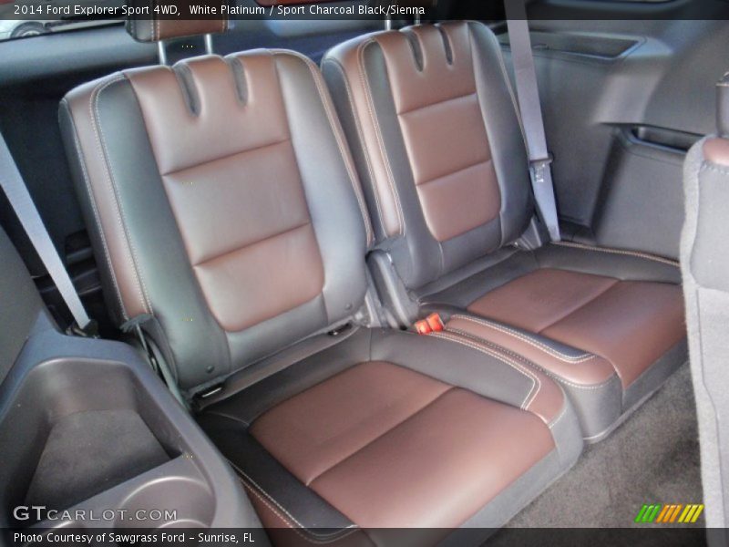 White Platinum / Sport Charcoal Black/Sienna 2014 Ford Explorer Sport 4WD