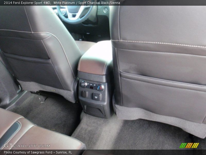 White Platinum / Sport Charcoal Black/Sienna 2014 Ford Explorer Sport 4WD