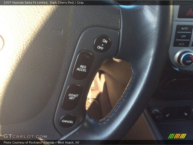 Dark Cherry Red / Gray 2007 Hyundai Santa Fe Limited