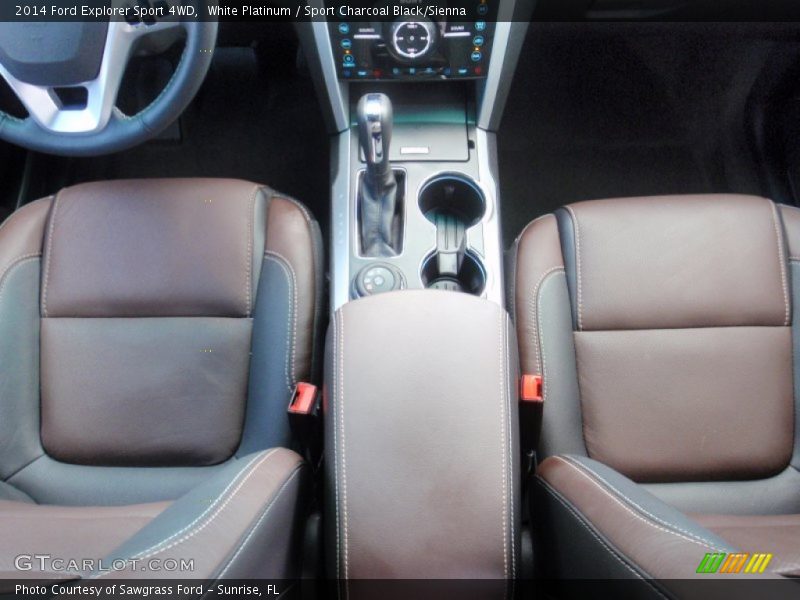 White Platinum / Sport Charcoal Black/Sienna 2014 Ford Explorer Sport 4WD